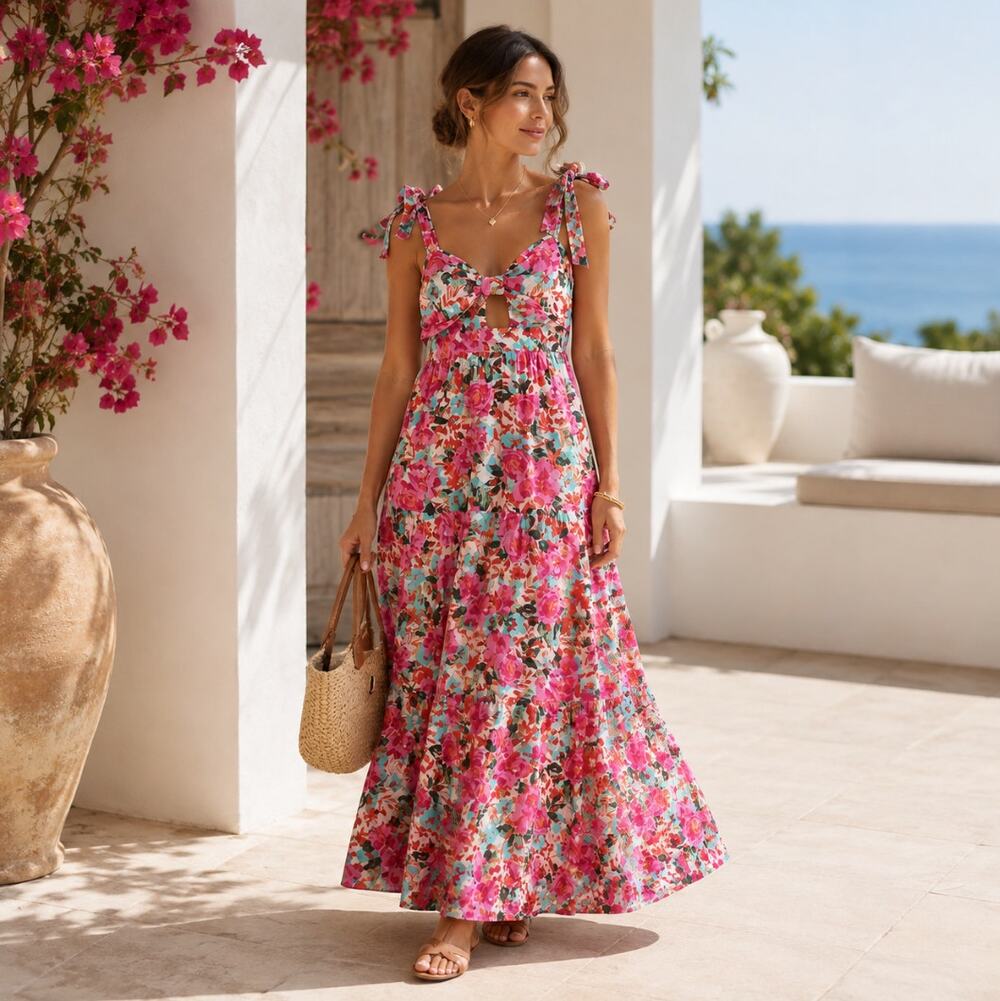 BUDDY LOVE Hamptons Maxi Dress Sweet Dreams Floral Sz S $152 {R49}